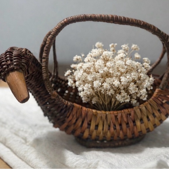 Other - Vintage Woven Duck Basket - Home Accents